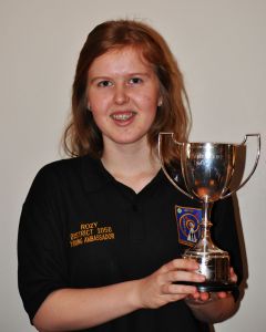 Rosanna Toomer the Young Ambassador Award Winner.